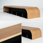 Nordic wall shelf organizer with Hooks Entryway Coat & Key Organizer - Hadi Craft