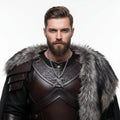 Odin Huginn & Muninn Raven Stainless Steel Viking Necklace for Men – Norse Mythology Pendant with Wooden Box - Hadi Craft