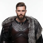 Odin Huginn & Muninn Raven Stainless Steel Viking Necklace for Men – Norse Mythology Pendant with Wooden Box - Hadi Craft