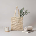 One Shoulder Straw Beach Bag Casual Hollow Out - Hadi Craft