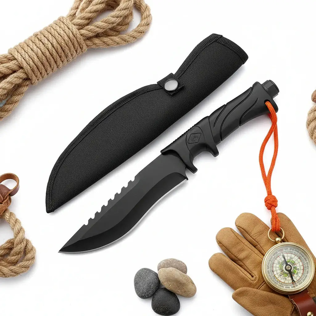 Outdoor Fixed Blade Knife – Portable Camping & Fishing Utility Knife for EDC & Hiking - Hadi Craft
