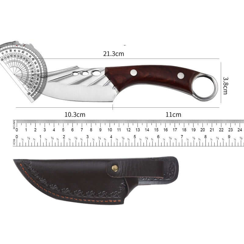 Outdoor Stainless Steel Boning Knife – Forged Retro EDC Utility Knife - Hadi Craft