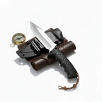 Outdoor Tactical Fixed Blade Hunting Knife with Rubber Handle - Hadi Craft