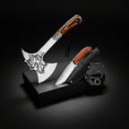 Outdoor Tactical camping Axe Multi-Functional Tool Solid Wood Handle - Hadi Craft