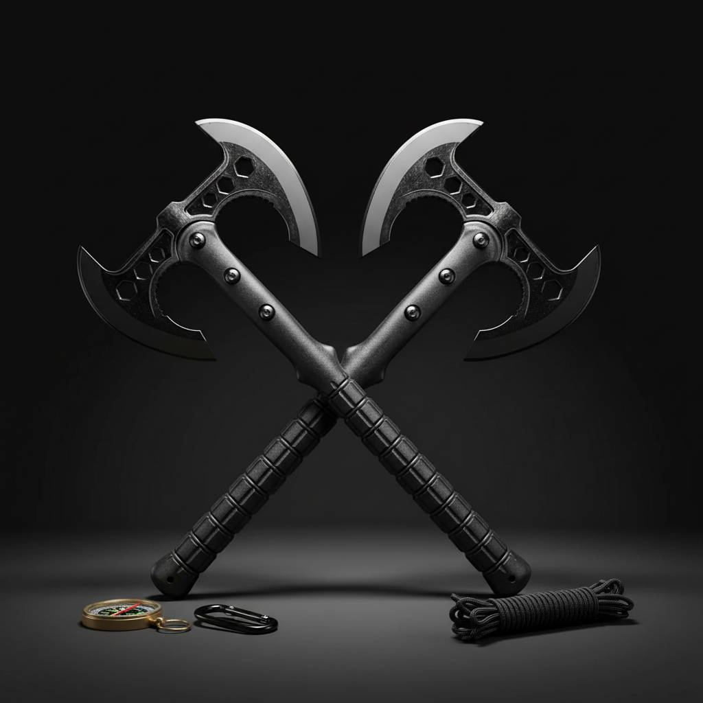 Outdoor Multi-Functional Tactical Axe | Camping, Picnic & Backyard Wood-Chopping Axe for Adventure & Survival