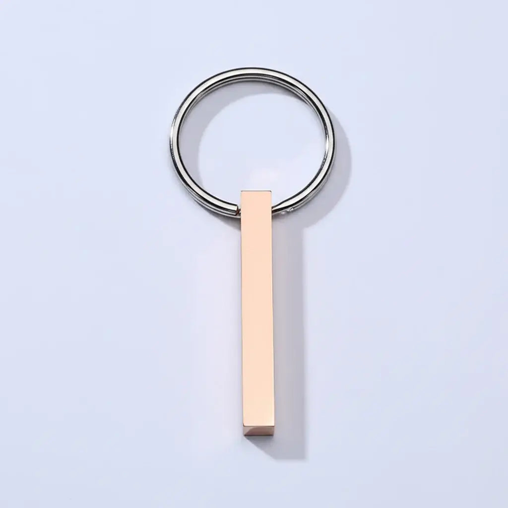 Personalized 3D Keychain 4 Sided Engraving - Hadi Craft