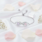 Personalized Birthstone Bracelet – Custom Engraved Jewelry for Women - Hadi Craft