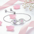 Personalized Birthstone Bracelet – Custom Engraved Jewelry for Women - Hadi Craft