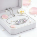 Personalized Birthstone Bracelet – Custom Engraved Jewelry for Women - Hadi Craft