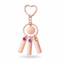 Personalized Birthstone Keychain Stainless Steel - Hadi Craft