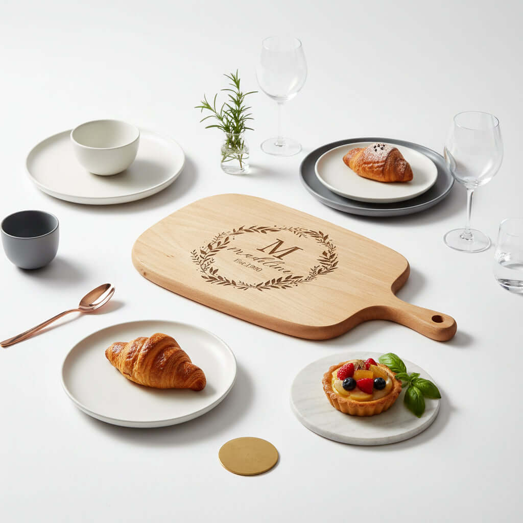 Personalized Chopping Board – Custom Engraved Wooden Kitchen Board - Hadi Craft