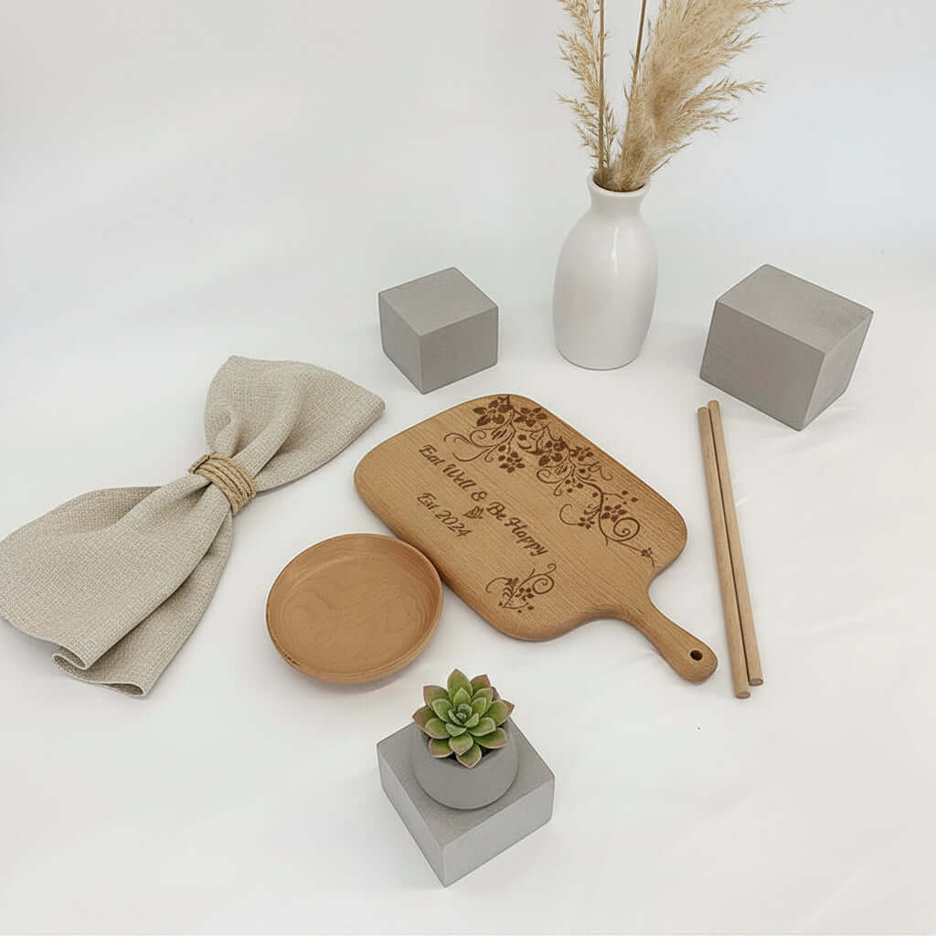 Personalized Engraved Cutting Board –Housewarming Gift Custom - Hadi Craft