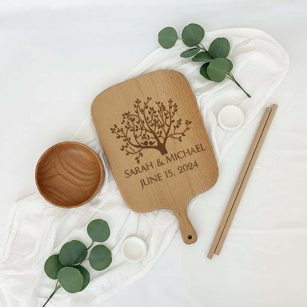 Personalized Engraved Cutting Board –Housewarming Gift Custom - Hadi Craft