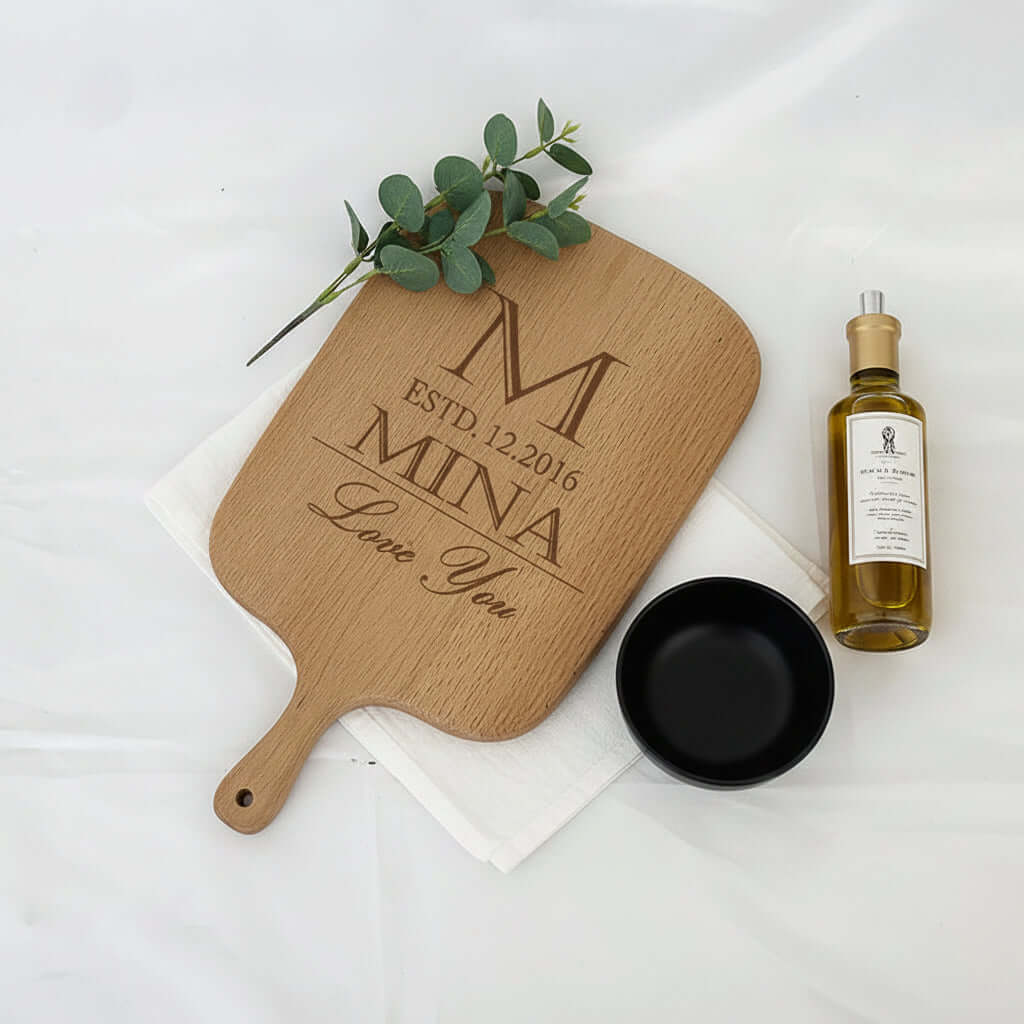Personalized Engraved Cutting Board –Housewarming Gift Custom - Hadi Craft