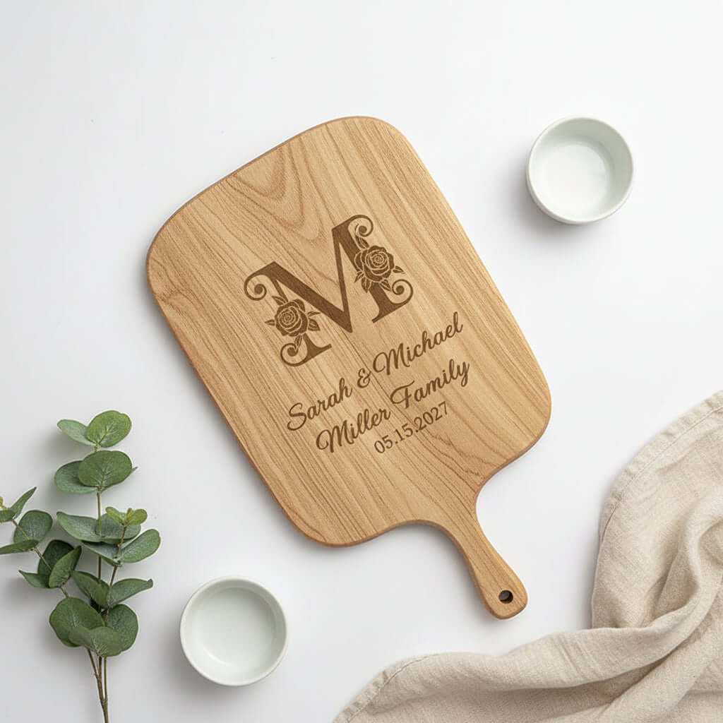 Personalized Engraved Cutting Board –Housewarming Gift Custom - Hadi Craft