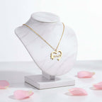 Personalized Heart Star Necklace Custom Name Stainless Steel Jewelry - Hadi Craft