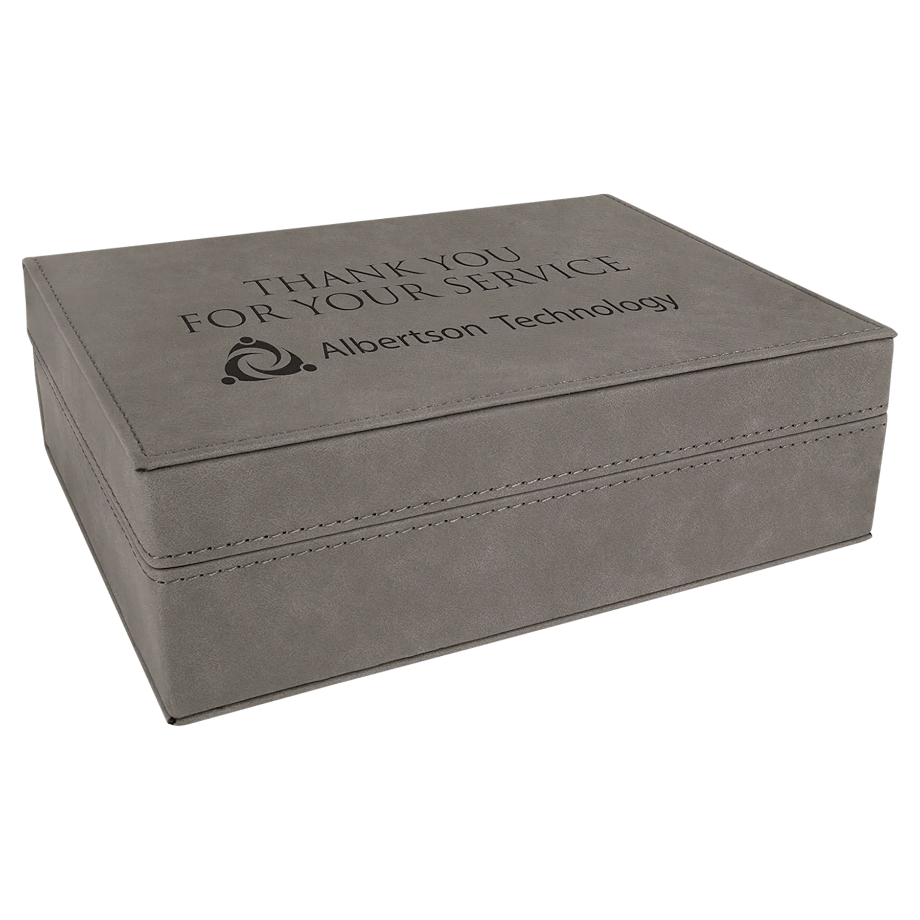 Personalized Leatherette Gift Box - Elegant & Customizable