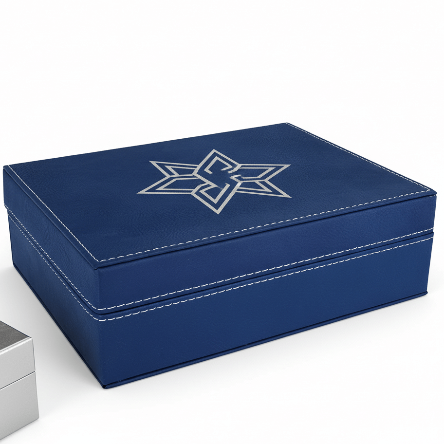 Personalized Leatherette Gift Box - Elegant & Customizable
