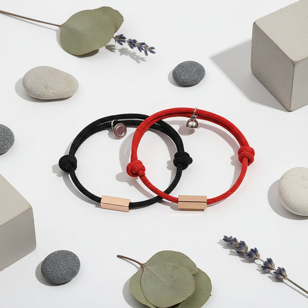 Personalized Magnetic Couple Bracelets | Hadi Craft USA