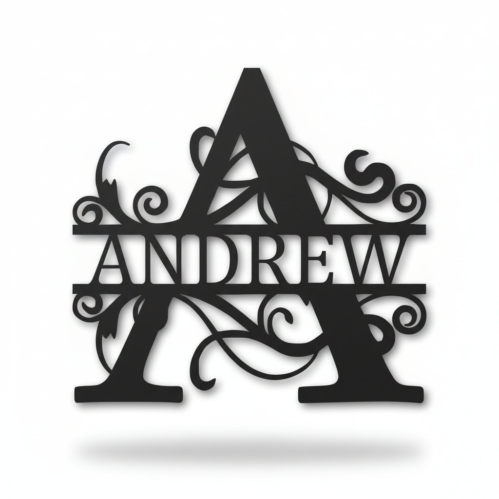 Personalized Metal Monogram Wall Art | Hadi Craft USA