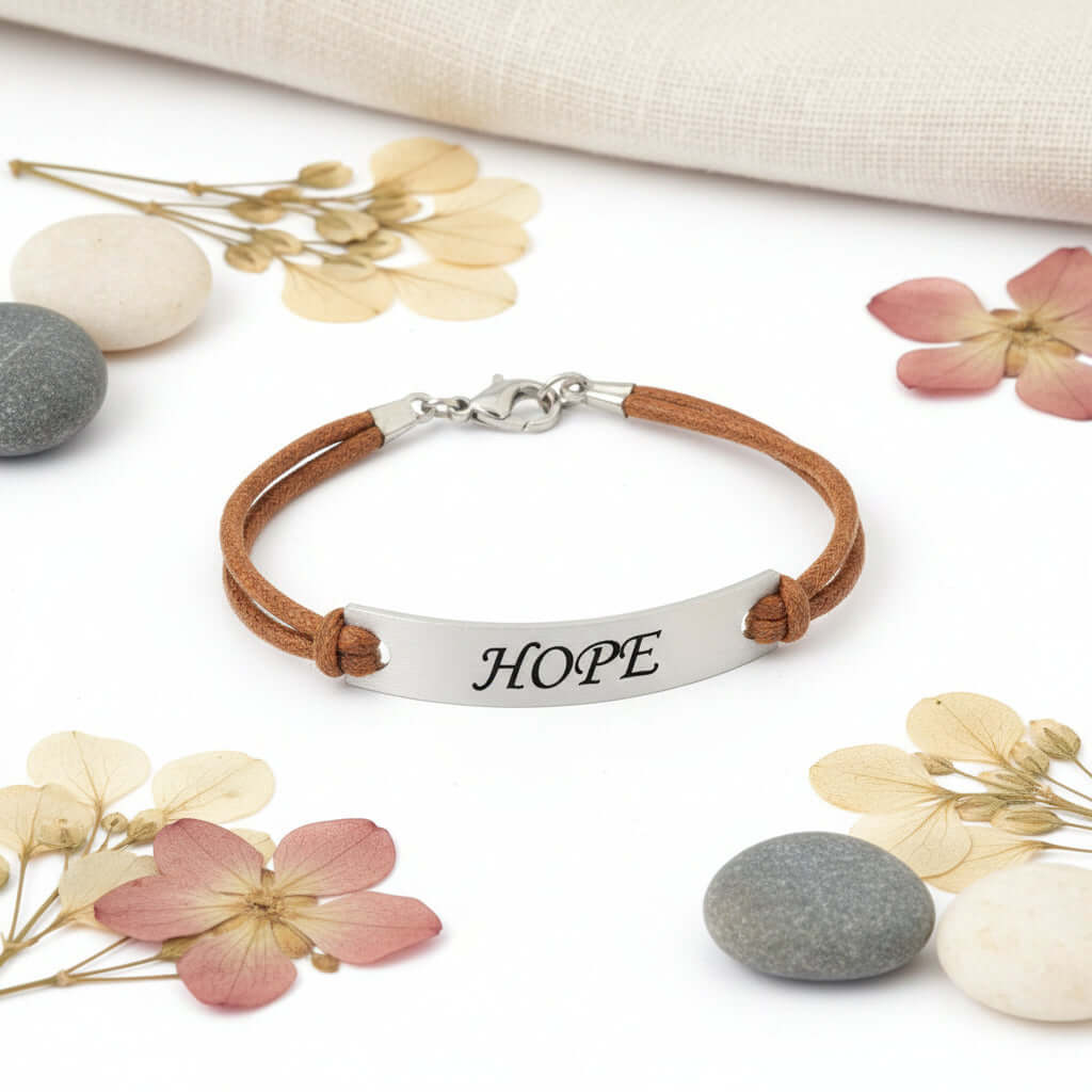 Personalized Name Bar Bracelet – Custom Engraved Gift for Couples - Hadi Craft