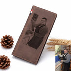 Personalized Photo Engraved Wallet Leather - Hadi Craft