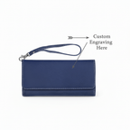 Personalized RFID leatherette wallet with Strap – RFID Protected & Personalized - Hadi Craft