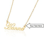 Personalized Titanium Steel Name Necklace – Personalized necklace - Hadi Craft