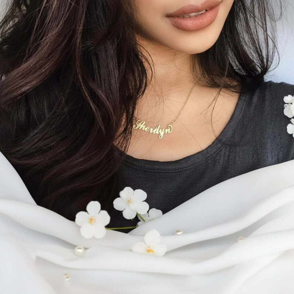 Personalized Titanium Steel Name Necklace – Personalized necklace - Hadi Craft