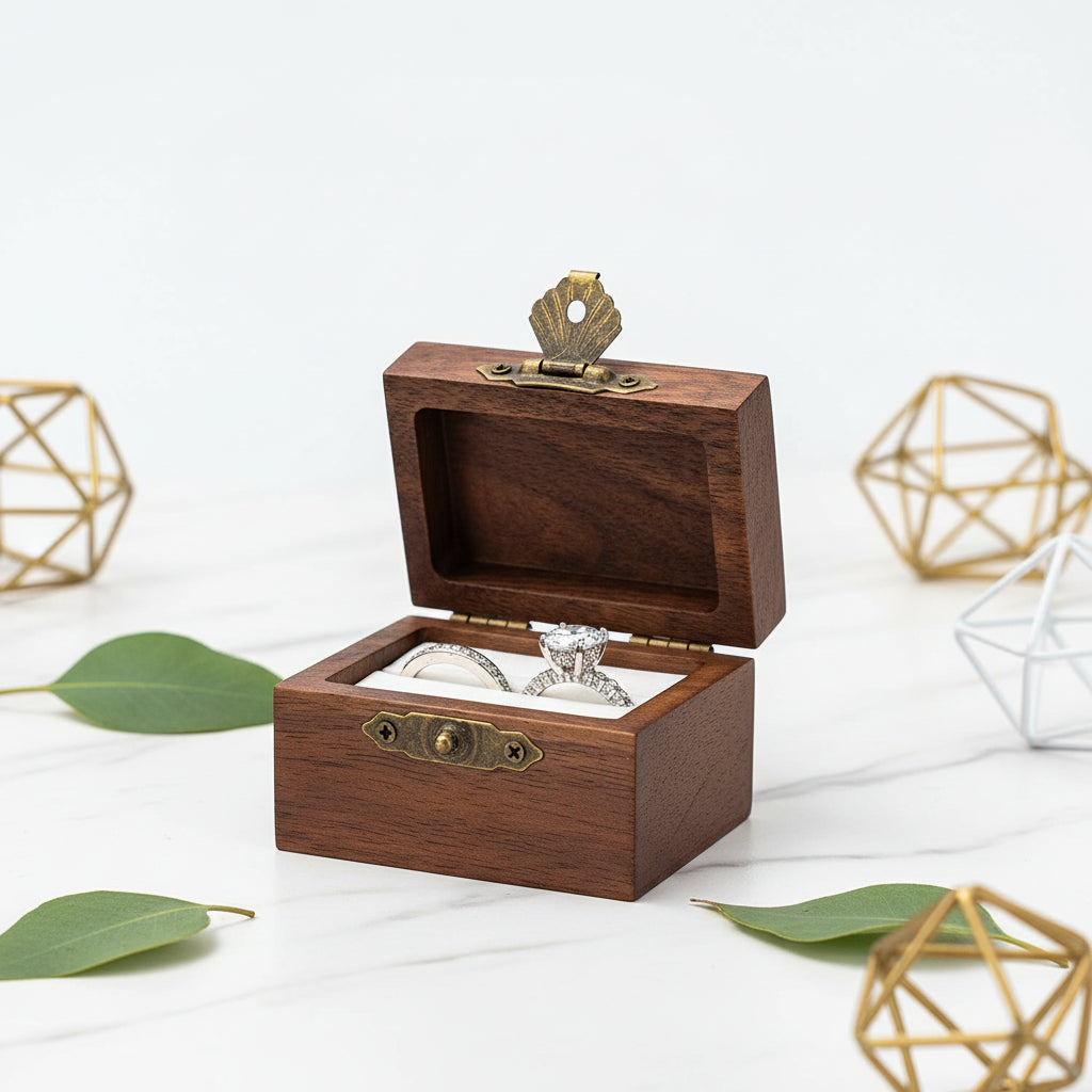 Personalized Vintage Ring Box | Hadi Craft USA
