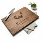 Personalized Walnut Cutting Board – Custom Engraved Wooden Kitchen Board - Hadi Craft