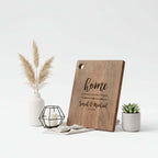 Personalized Walnut Cutting Board – Custom Engraved Wooden Kitchen Board - Hadi Craft