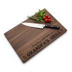 Personalized Walnut Cutting Board – Custom Engraved Wooden Kitchen Board - Hadi Craft