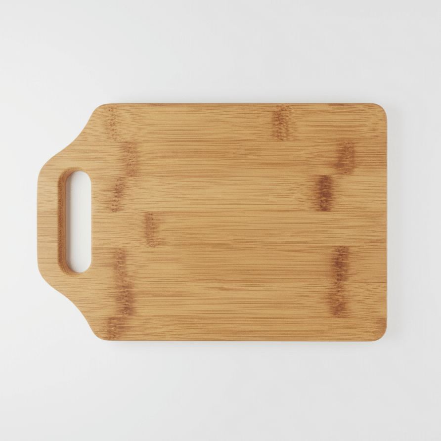 Personalized bamboo cutting board with handle engraving design - Hadi Craft