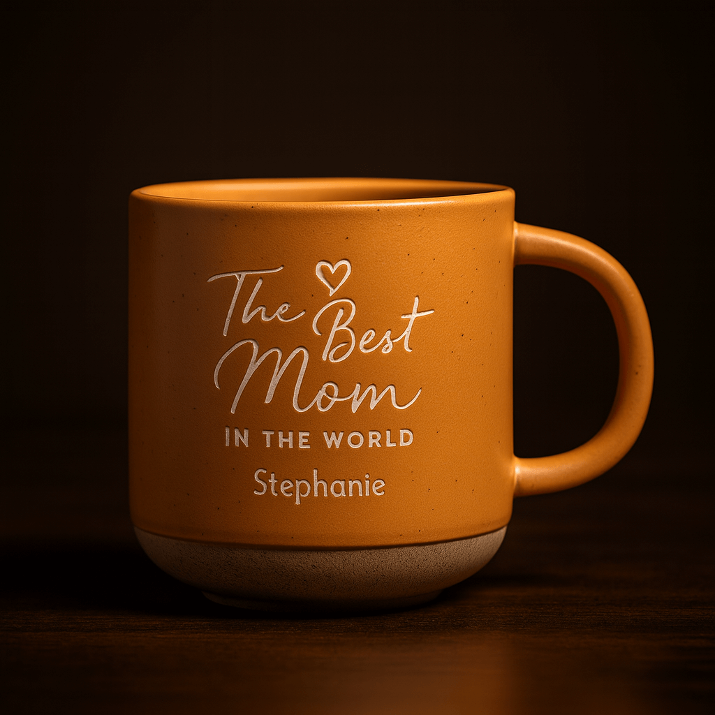 Personalized best friend mug Pottery Friend Mug Custom Engraved Cup - Hadi Craft