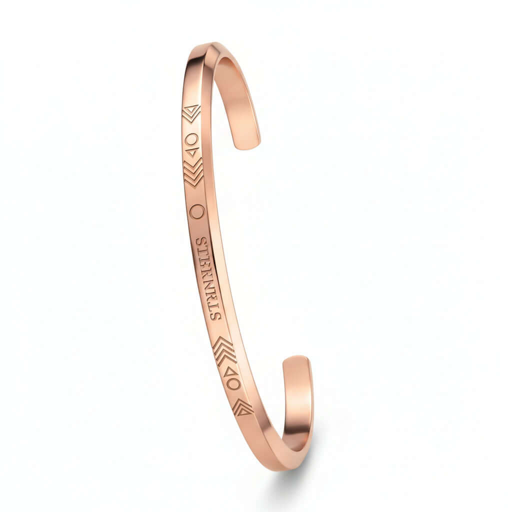 Personalized couple bracelet Rose Gold Custom Name Couple Bracelet - Hadi Craft