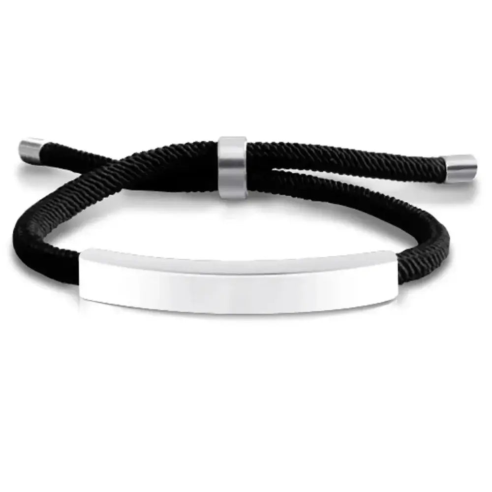 Personalized engraved bracelet for men and women Stainless Steel - Hadi Craft