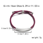 Personalized engraved bracelet for men and women Stainless Steel - Hadi Craft