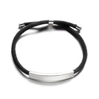 Personalized engraved bracelet for men and women Stainless Steel - Hadi Craft