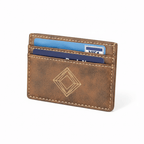 Personalized leatherette wallet clip with Personalized Engraving - Hadi Craft