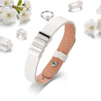 Personalized men's family name bracelet –Leather Bracelet - Hadi Craft