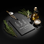 Personalized slate cutting board 9x6 with Hanger String - Hadi Craft