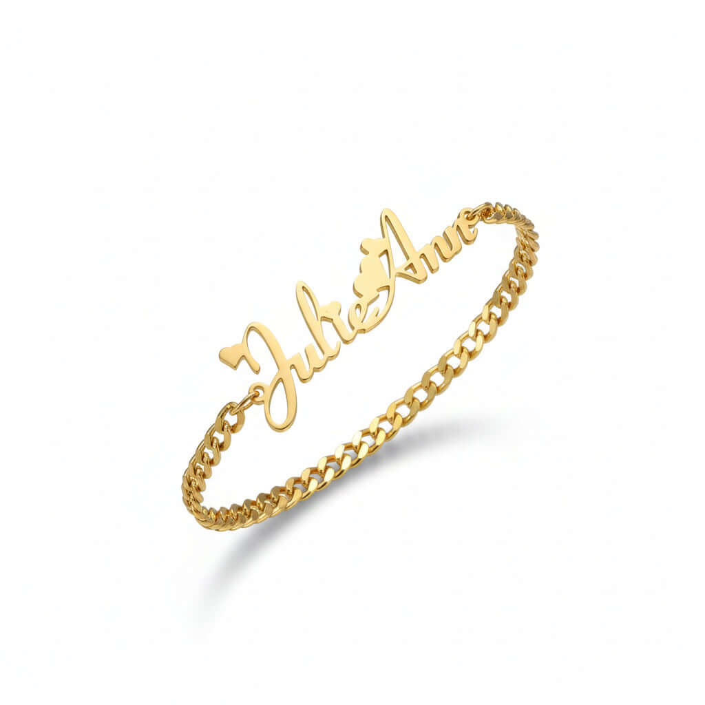 Personalized stainless steel name bracelet DIY Steel Name Bracelet - Hadi Craft