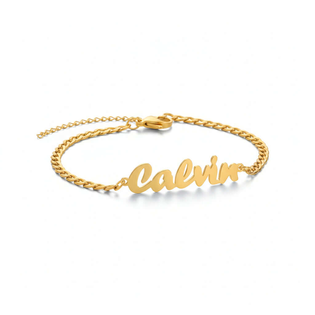 Personalized stainless steel name bracelet DIY Steel Name Bracelet - Hadi Craft