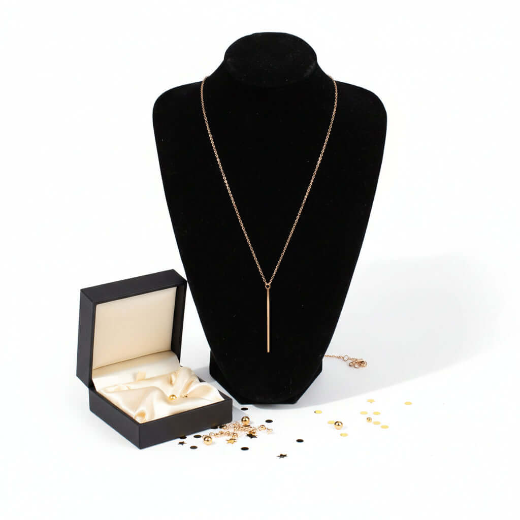 Plated gold chain mens Unisex Alloy Pendant Jewelry, Gold & Silver - Hadi Craft