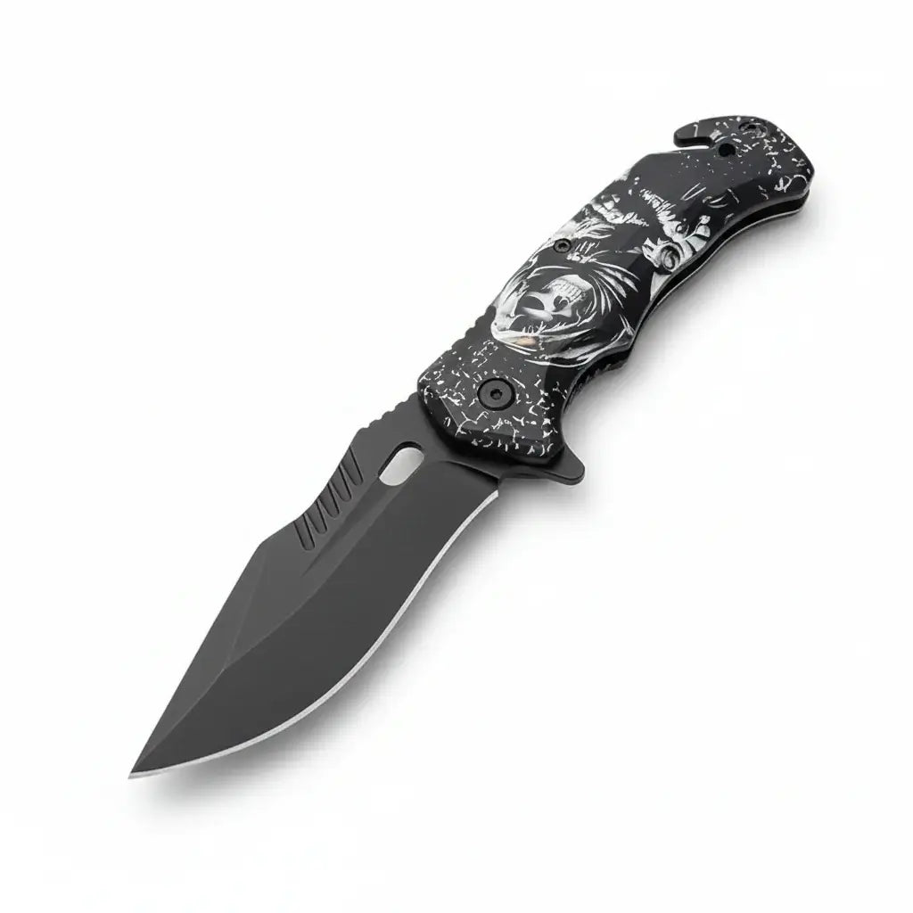 Portable Folding Knife For Camping, Hunting, Fishing, Hiking. With Broken Glass Function - Hadi Craft