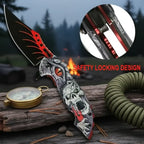Portable Folding Knife For Camping, Hunting, Fishing, Hiking. With Broken Glass Function - Hadi Craft