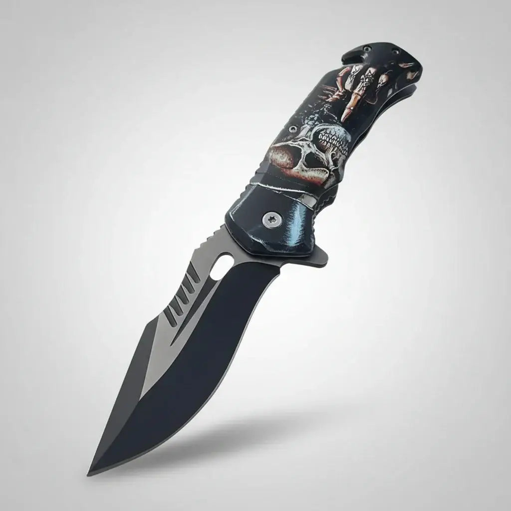 Portable Folding Knife For Camping, Hunting, Fishing, Hiking. With Broken Glass Function - Hadi Craft
