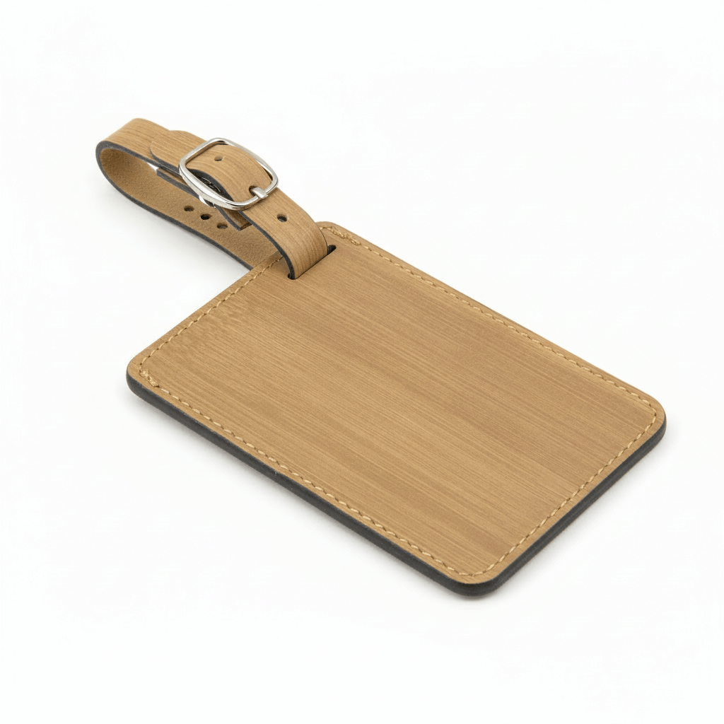 Premium Laserable Leatherette Luggage Tag, Size 4¼" x 2¾" - Hadi Craft