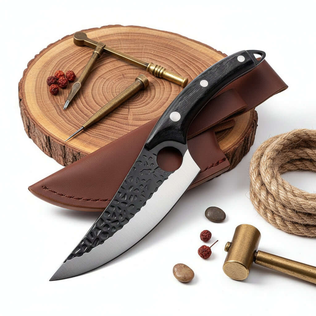 Professional butcher knife set Slaughter Cutting Meat Boning - Hadi Craft